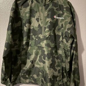 Champion Kids Camouflage Raincoat - Green